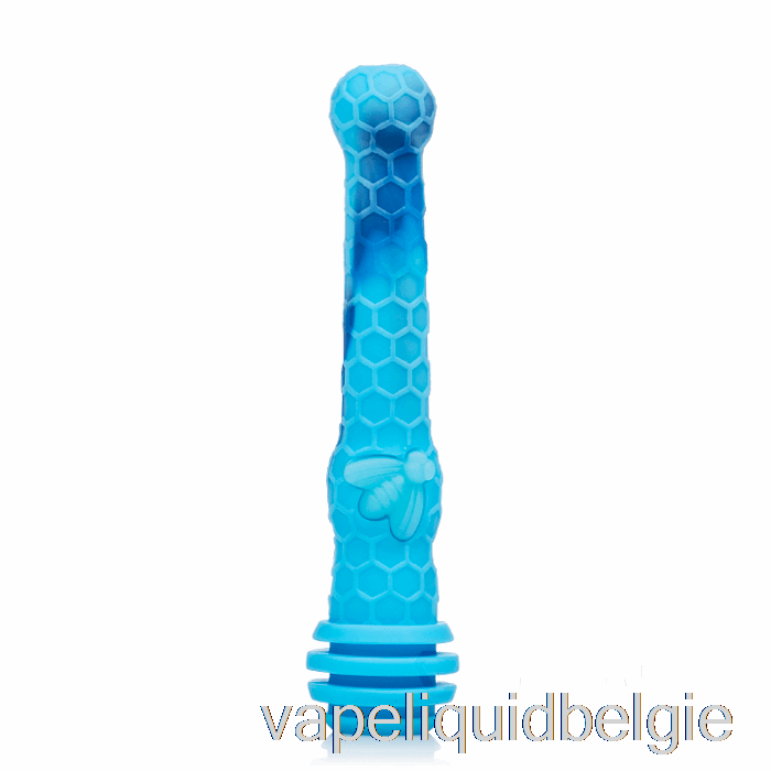 Vape Smaken Stratus Honingdipper Siliconen Schar Stro Marmer Blauw (babyblauw / Blauw)